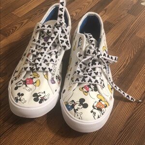 Disney Parks Canvas Mickey Mouse Sneakers - White and Multicolor NWOT